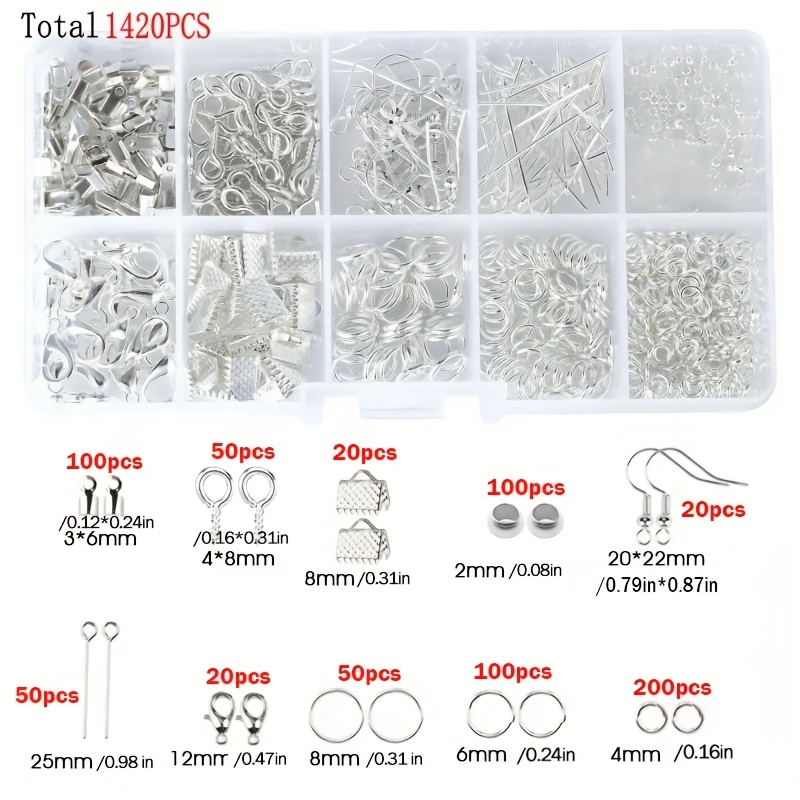 1420pcs 1box Jewelry Findings  - Jewelry Making Tools review and price