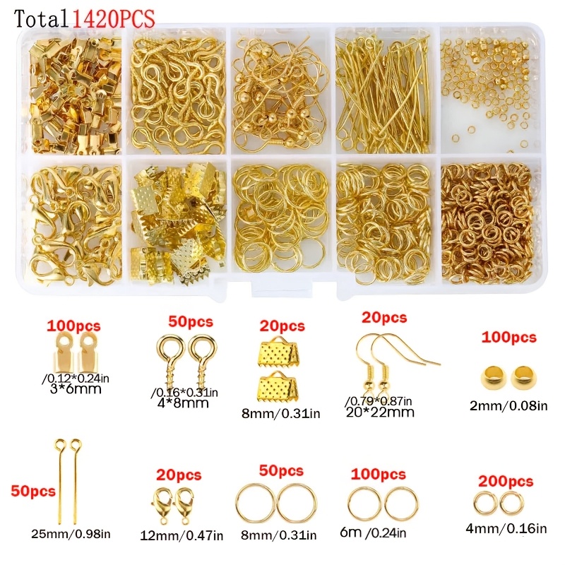 1420pcs 1box Jewelry Findings  - Jewelry Making Tools review and price