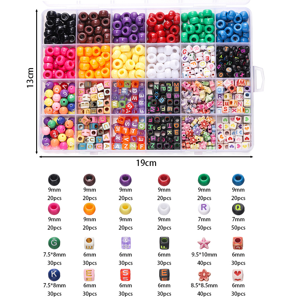 1 Box Colorful Acrylic Pony Be - Jewelry Making Degree review and price